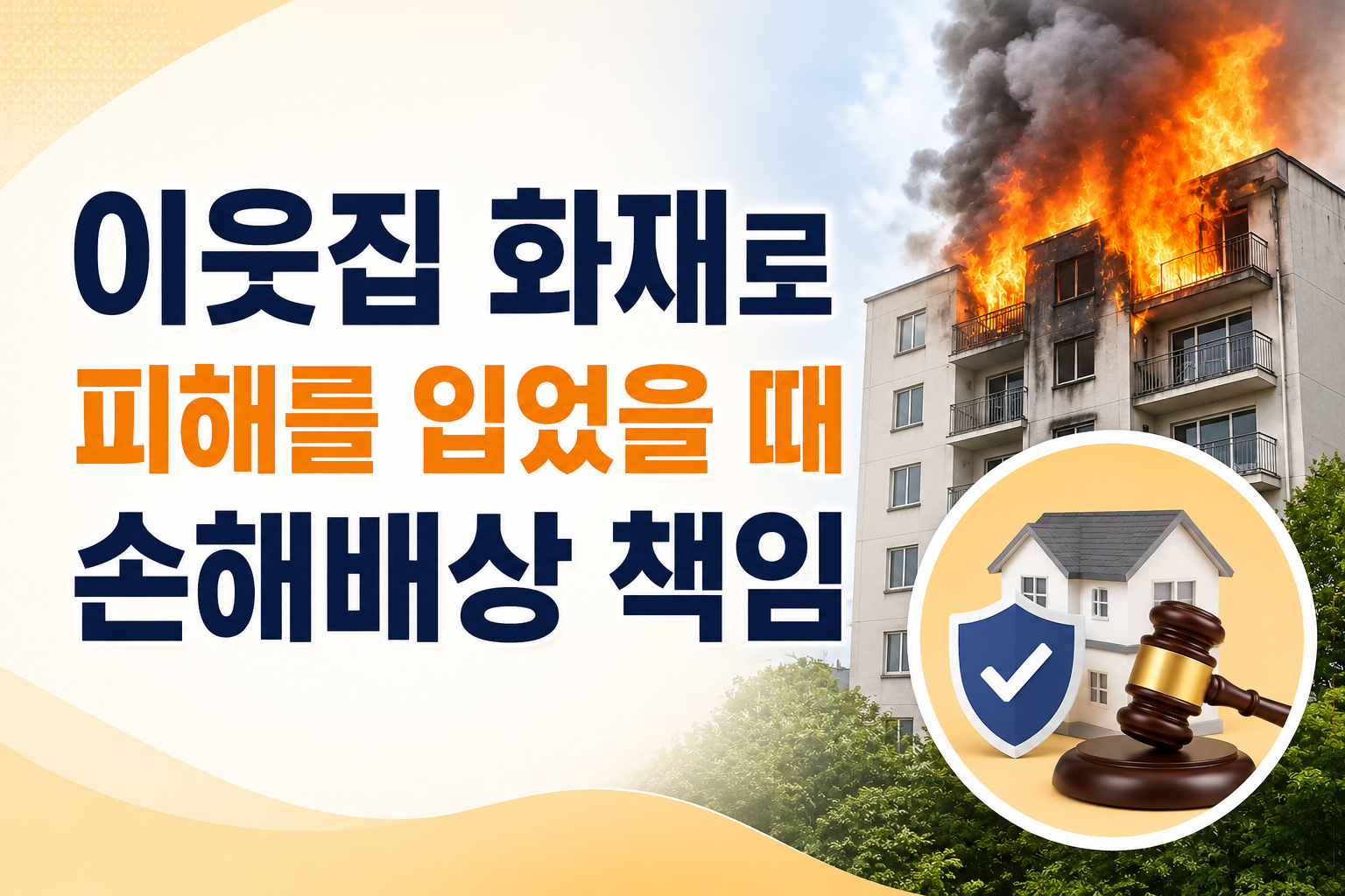 이웃집 화재로 피해를 입었을 때 썸네일