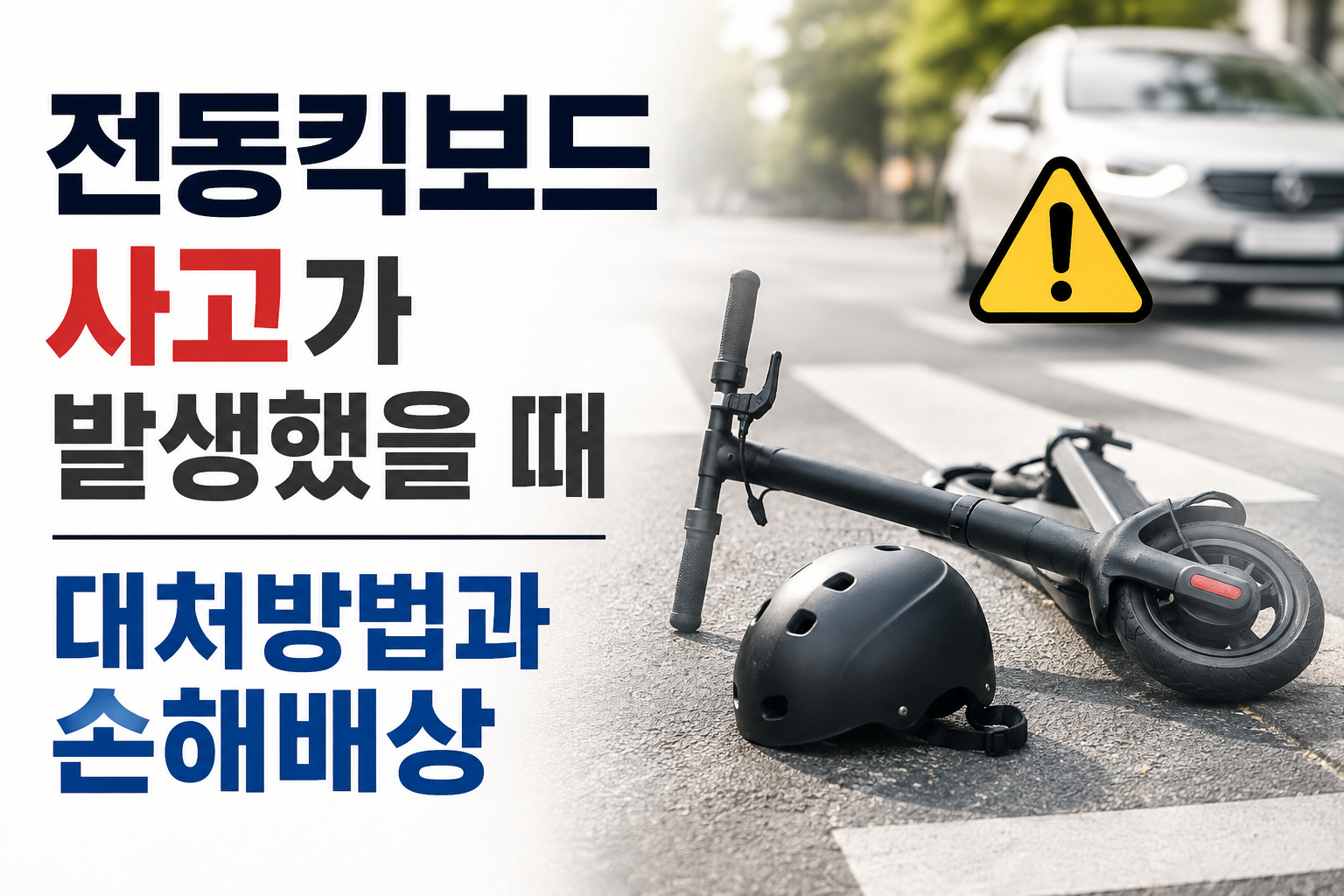 전동킥보드 사고가 발생했을 때 썸네일