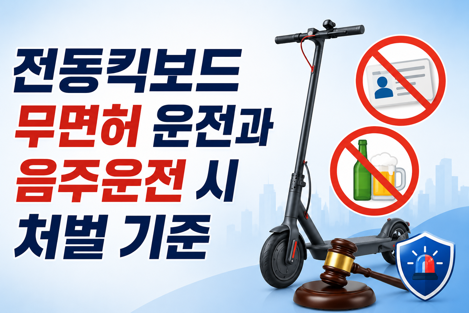 전동킥보드 무면허 운전과 음주운전 썸네일