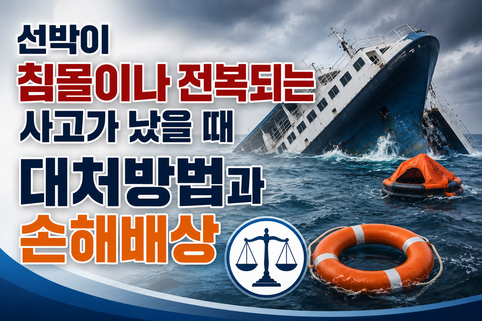 선박이 침몰이나 전복되는 사고가 났을때 썸네일