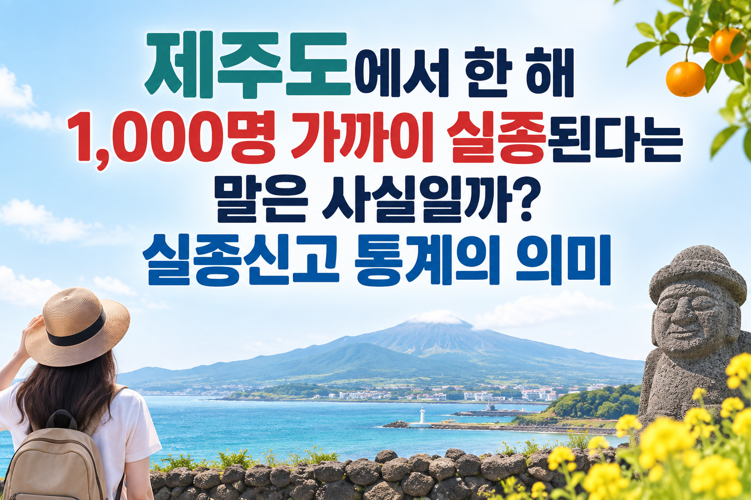 제주도에서 한해 1,000명 가까이 실종된다는 말은 사실일까 썸네일