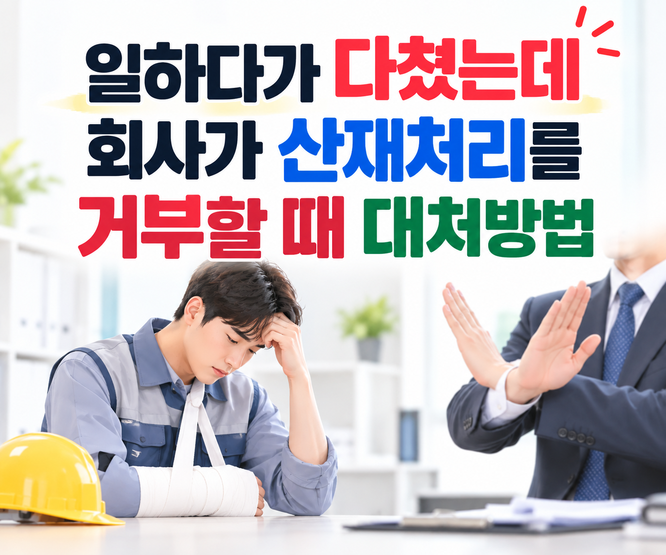일하다가 다쳤는데 회사가 산재처리 거부할때 썸네일