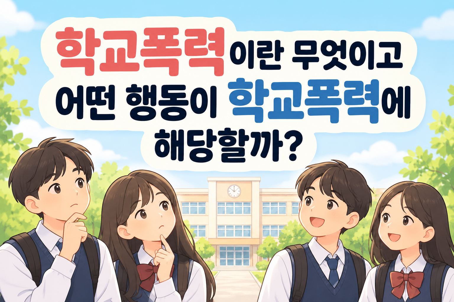 학교폭력이란 무엇이고 어떤행동이 학교폭력에 해당할까 썸네일