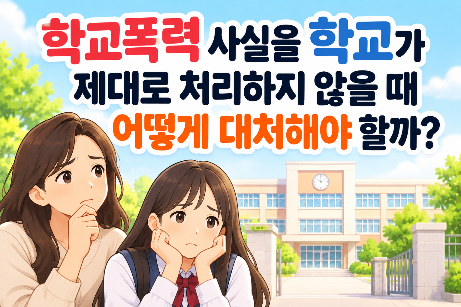 학교폭력 사실을 학교가 제대로 처리하지 않을때 대처 썸네일